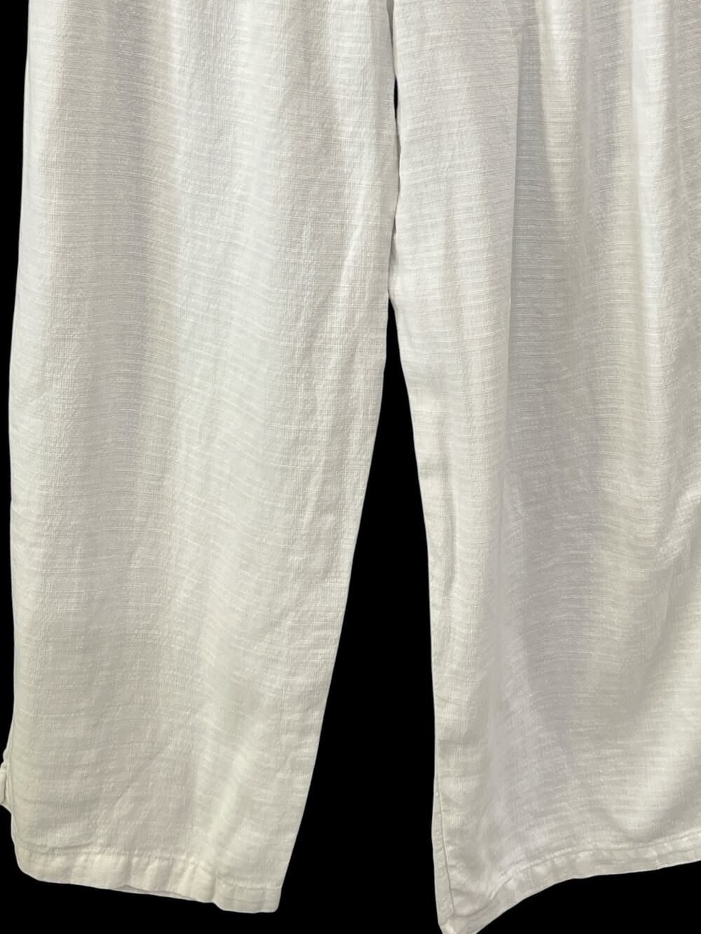 Eileen Fisher Pants-Capri-Sz PS-White-Pullon Elastic waist-9
